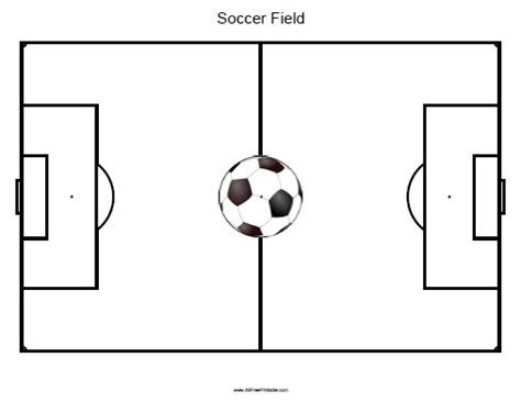 soccer field  printable