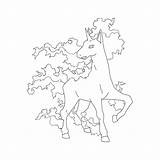 Coloring Rapidash Pages Pokemon Ponyta Lineart Horse Getcolorings Deviantart sketch template