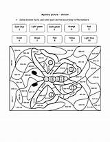 Division Math Worksheets Long Butterfly Puzzle Mystery Grade Kids 4th Coloring Printable Puzzles Multiplication Teaching Teach Pretty Activities Worksheet Fun sketch template