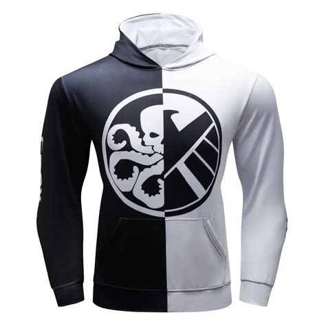marvel agents  shield shield hoodies mens casual sweatshirt hip hop hoddies tops