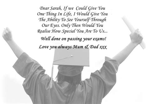 personalised university college start graduation poem son
