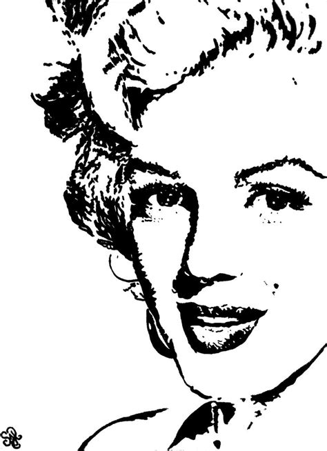 Marilyn Monroe Drawing Outline At Getdrawings Free Download