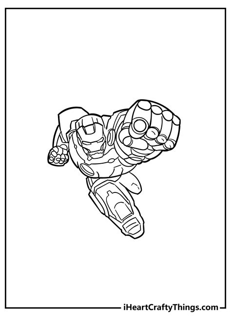 iron man coloring book pages