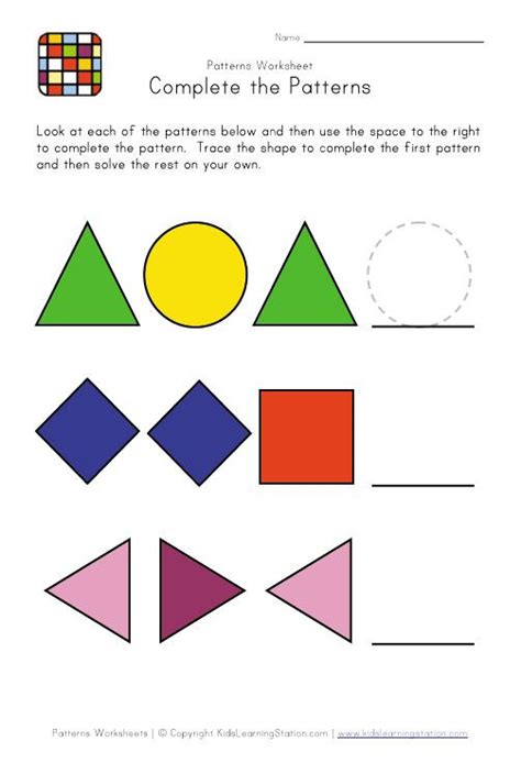 preschool patterns pattern worksheets pinterest preschool