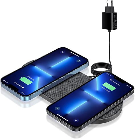 wireless charge paddual  schnelle kabellose ladepad fuer iphone