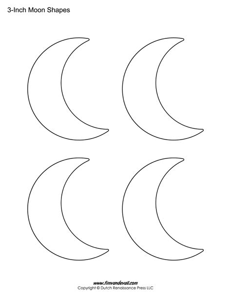 blank moon templates tims printables