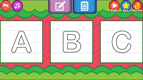 abc preschool learning android game  kids youtube