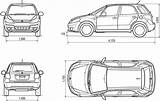Sx4 Hatchback Ukuran Wymiary Sketsa Dane Techniczne Blueprint Autocentrum Pl Techniczny Szkic sketch template
