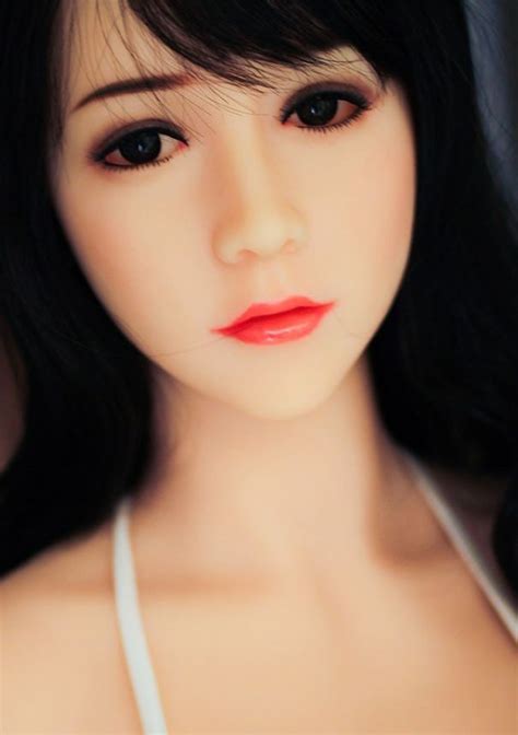 Asian Skinny Looking Realistic Sex Dolls With Long Black Hair 158cm
