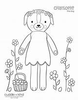 Coloring Pages Charlotte Dog Cuddle Kind Kids Easter Crafts Cute Disney sketch template