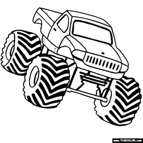 monster trucks  coloring pages page