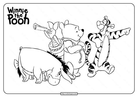 winnie  pooh  friends coloring pages