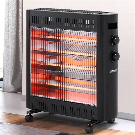 infrared radiant heater electric space panel heater convection heat portable  wheels