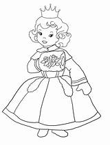 Princess Coloring Pages Winter Princesses sketch template