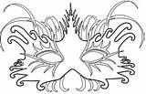 Carnival Rio Mask Coloring Pretty Gras Mardi Gif Masks Pages Printable Drawing sketch template