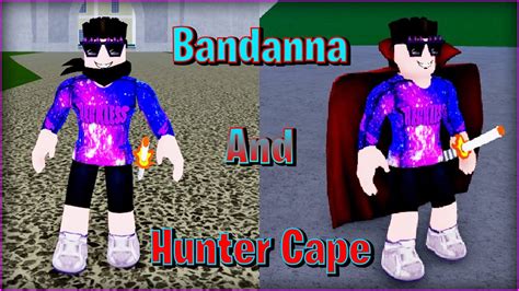bandanna  hunter cape showcase blox fruits youtube