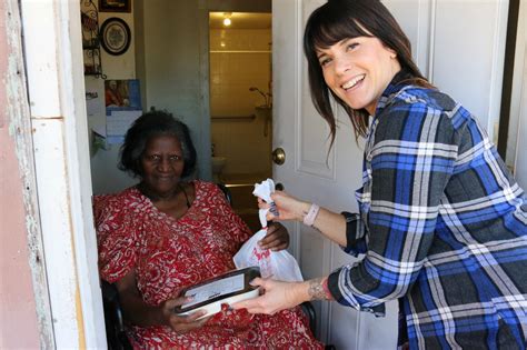 “delivering for meals on wheels is quick and easy” meals on wheels