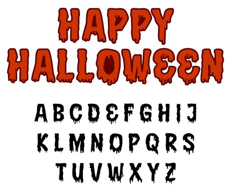 printable halloween letters printable