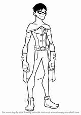 Justice Robin Drawingtutorials101 Tutorials Nightwing sketch template