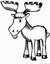 Moose Coloring Pages sketch template