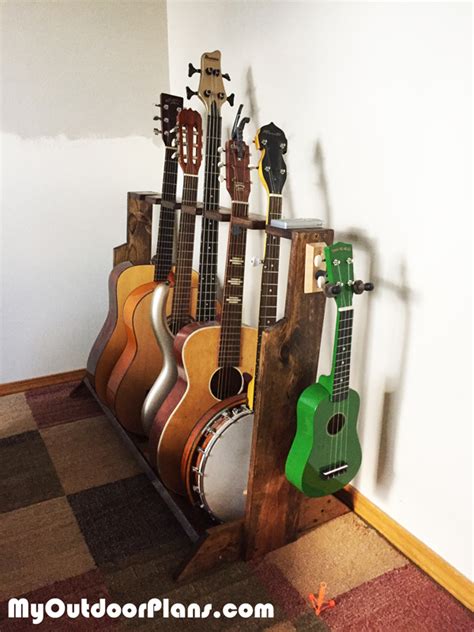 diy multi guitar wood stand myoutdoorplans