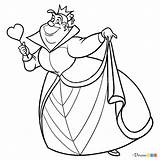 Alice Wonderland Queen Hearts Draw Lesson07 Tutorials Step Webmaster обновлено автором July Drawdoo sketch template