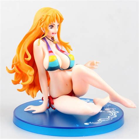 buy anime one piece figurine sexy nami swimsuit bb ver figures pvc