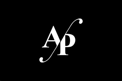 ap monogram logo design  vectorseller thehungryjpegcom