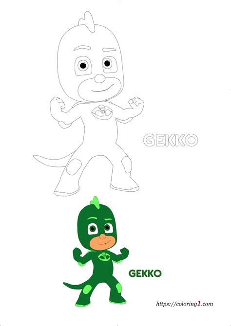 gekko pj masks coloring page  printable richard rohr quotes  grace