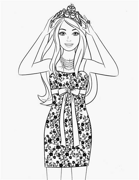 coloring pages barbie  printable coloring pages