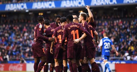 barcelona wraps  la liga title   weeks  spare