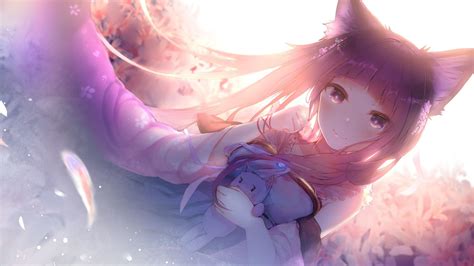 anime cat girl wallpapers top  anime cat girl backgrounds