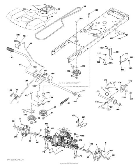 husqvarna lgtdxl    parts diagram  drive