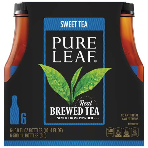 pure leaf real brewed tea sweet tea  oz bottles  count