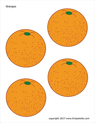 oranges free printable templates and coloring pages