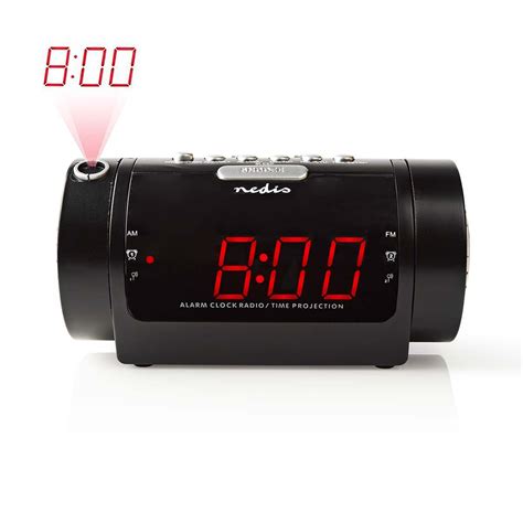 digital alarm clock radio led display time projection  fm snooze function sleep
