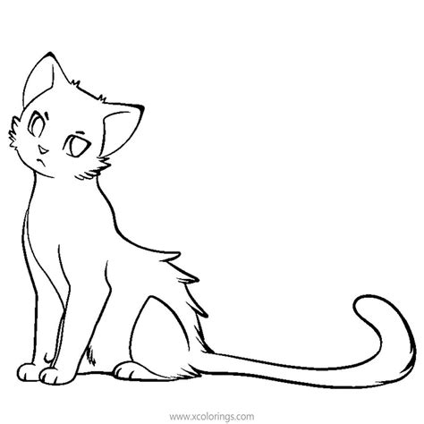 cute warrior cat coloring pages xcoloringscom
