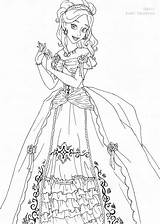 Giselle Coloring Pages Lineart Deviantart Disney Colouring Gown Deluxe Choose Board Getdrawings Kids Selinmarsou sketch template