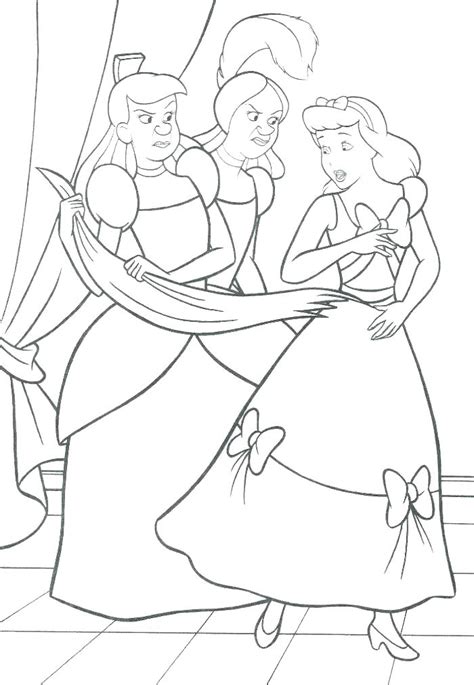 cinderella  coloring pages  getcoloringscom  printable