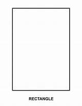 Rectangle Coloring Pages Template Kids Printable Shapes Shape Colouring Templates Choose Board Preschool sketch template
