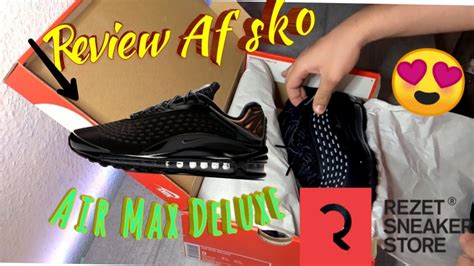 review af nike air max deluxe sortdansk youtube