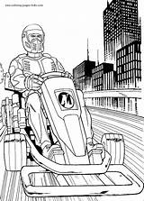 Action Pages Man Coloring Color Cartoon Motorcycle Kids Para Colorear Book Imprimir Print sketch template