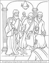 Jesus Coloring Temple Pages Joyful Finding Mysteries Rosary Mystery 5th Catholic Bible Synagogue Kids Child Printable Visitation Boy Color Children sketch template