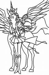 Pegasus Rini Coloring Sailor Moon Pages Deviantart Visit sketch template