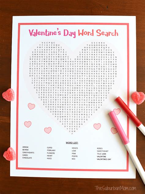 valentines day word search puzzle valentines day words valentines