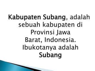 kabupaten subang