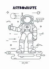 Astronaute Espace Momes Colorier Coloriages Fusees Fusee Anniversaire Primanyc sketch template