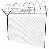 Barbed Fence Fencing Autocad Chain Turbosquid Fences sketch template