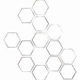 Hexagon Honeycomb Pattern Drawing Tattoos Tattoo Bee Sleeve Filler Ikea Mirror Fitness Body Coloring Tessellation Printable sketch template