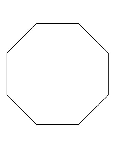 octagon template printable printable blank world